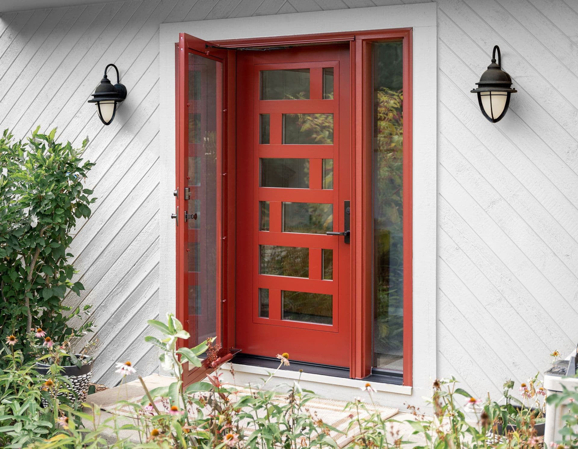 Door with Geometric Designs